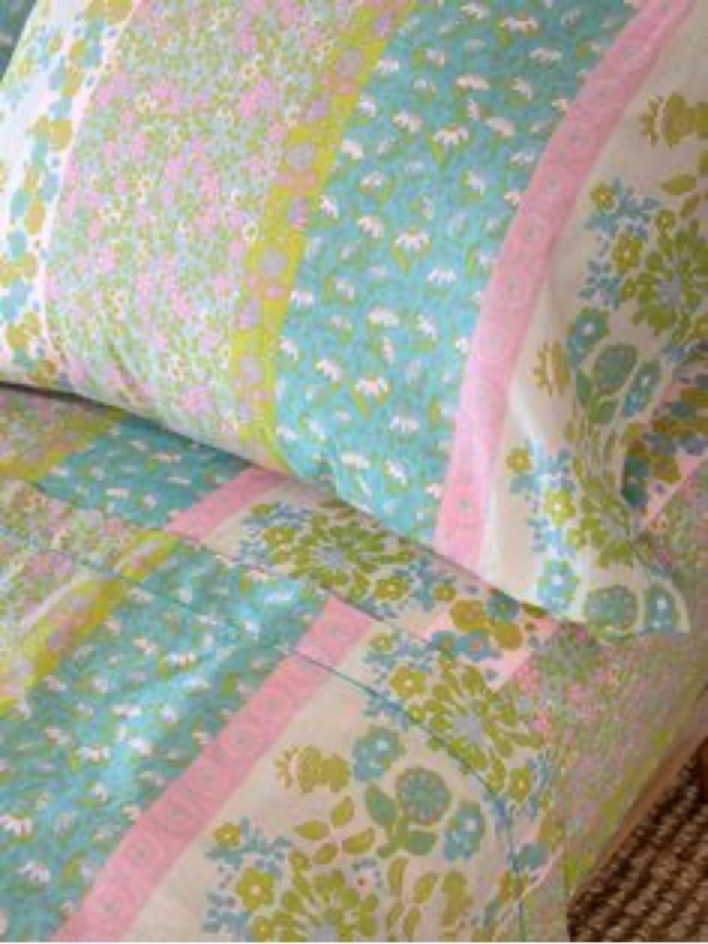 Natural Life Sooo Soft Cotton Queen Sheet Set floral boho NWT